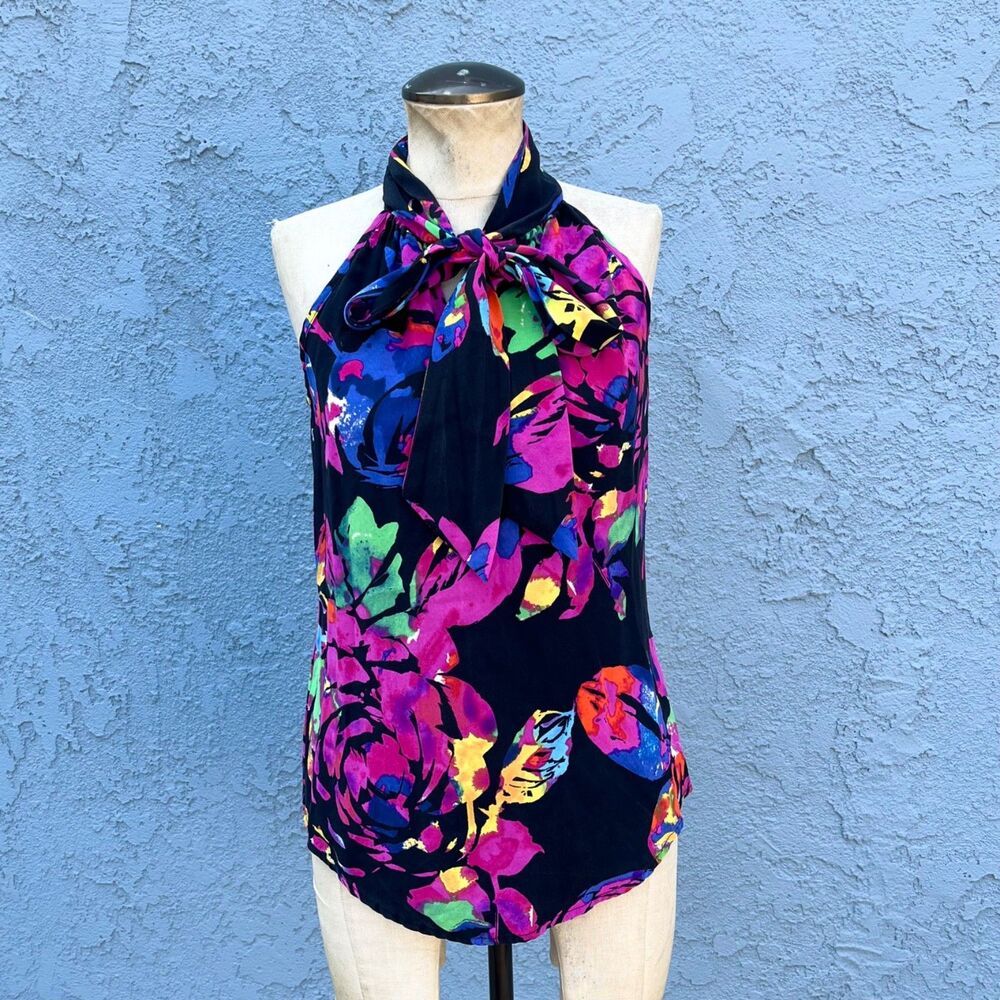 Trina Turk Woman’s Silk Sleeveless Top XSize 2